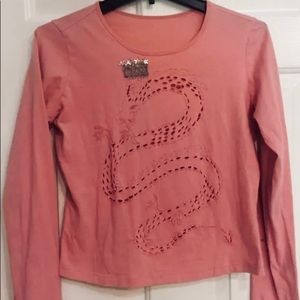 Harvey Nichols London Long Sleeve Pink Top Large